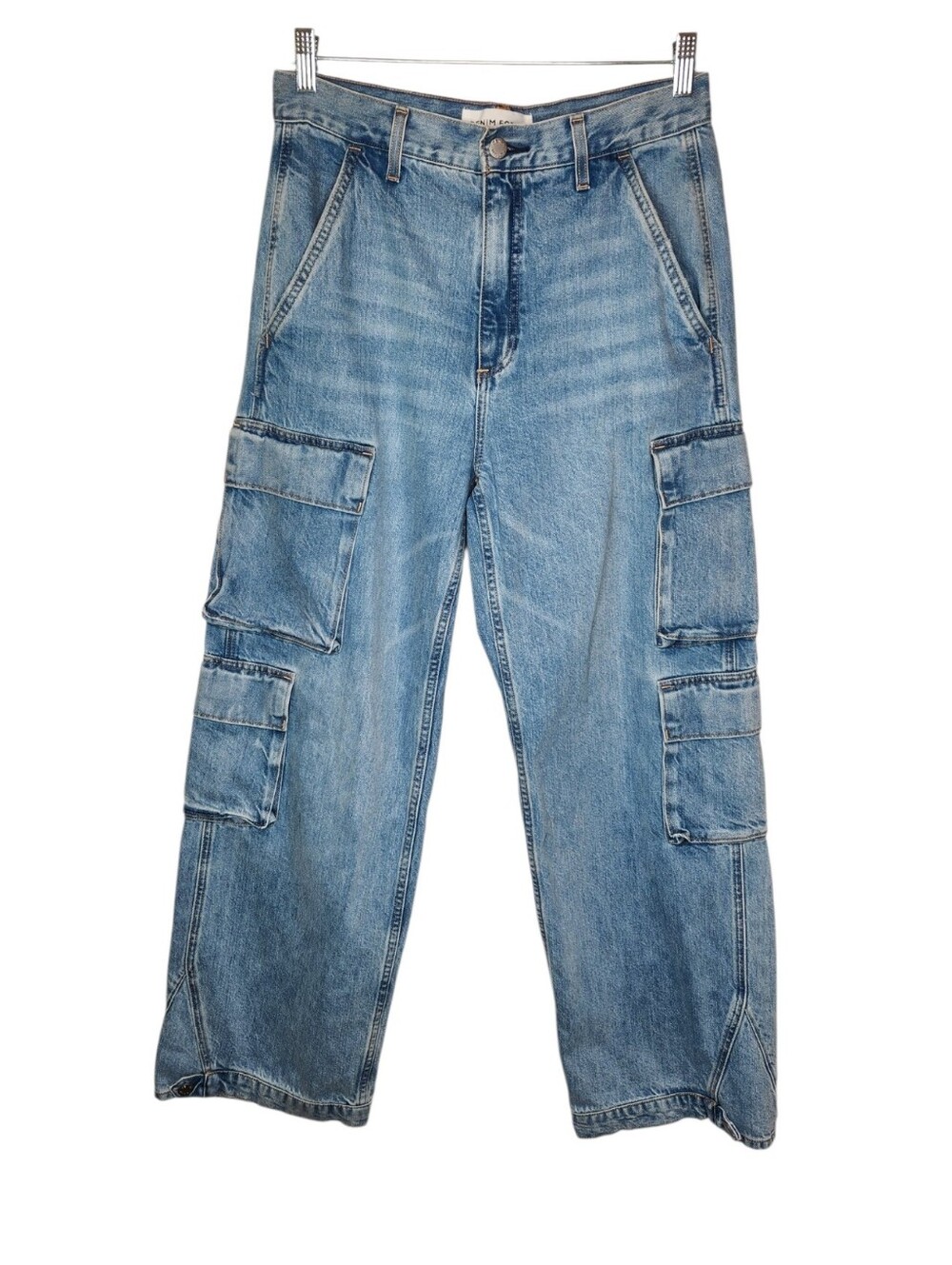 Denim Forum 90s Millie High Rise Cargo Jeans Size 28